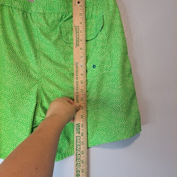 Vineyard Vines 7" Printed Chappy Swim Trunks Bathing Suit Neon Green Mens Large - Picture 6 of 8
